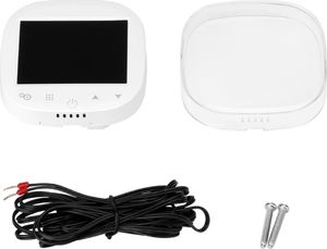 Acurel Dotykowy termostat WiFi regulator sterownik biały 16A + czujnik podłogowy uniwersalny 6