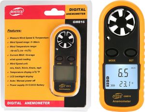 Benetech Anemometr wiatromierz z wyświetlaczem LCD uniwersalny 2