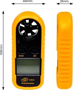 Benetech Anemometr wiatromierz z wyświetlaczem LCD uniwersalny 12