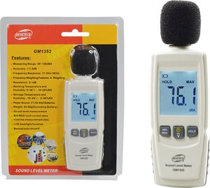 Benetech Miernik dźwięku sonometr decybelomierz uniwersalny 4