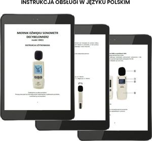 Benetech Miernik dźwięku sonometr decybelomierz uniwersalny 6