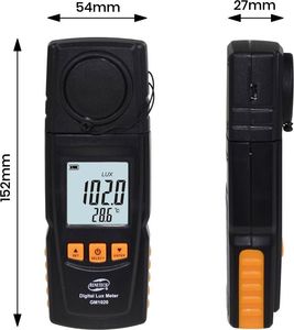 Benetech Miernik światła luksomierz światłomierz uniwersalny 8