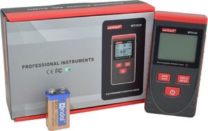 Wintact Miernik pola elektromagnetycznego WT3120 + bateria Varta 9V uniwersalny 5