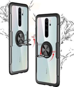 Etui do XIAOMI REDMI NOTE 8 PRO Pancerne Clear Carbon Ring czarne uniwersalny 5