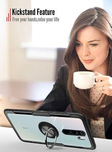 Etui do XIAOMI REDMI NOTE 8 PRO Pancerne Clear Carbon Ring czarne uniwersalny 8