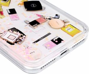Etui IPHONE X / XS Liquid Make Up Brokat różowe uniwersalny 5