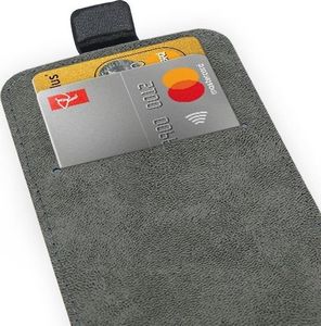 Etui XIAOMI REDMI NOTE 8 PRO Kabura Pionowa Rubber z klapką czarne uniwersalny 6