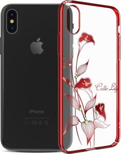 Etui IPHONE X Swarovski Kingxbar Wzory Crystal kwiaty uniwersalny 1