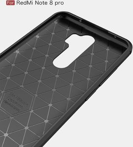 Etui Carbon XIAOMI REDMI NOTE 8 PRO czarne uniwersalny 5