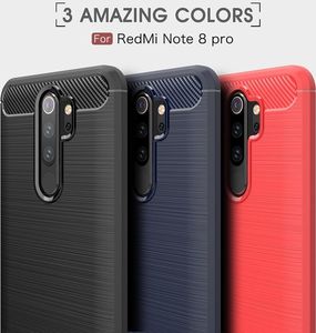 Etui Carbon XIAOMI REDMI NOTE 8 PRO czarne uniwersalny 8