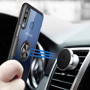 Etui Pancerne Clear Carbon Ring SAMSUNG GALAXY A40 czarne uniwersalny 4