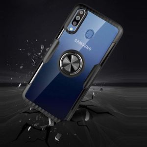 Etui Pancerne Clear Carbon Ring SAMSUNG GALAXY A40 czarne uniwersalny 7