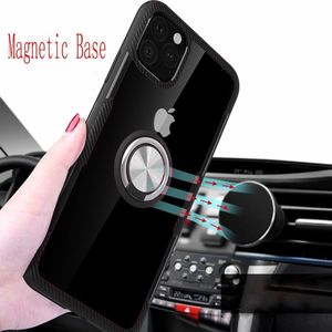 Etui Pancerne Clear Carbon Ring IPHONE 11 PRO czarne uniwersalny 11