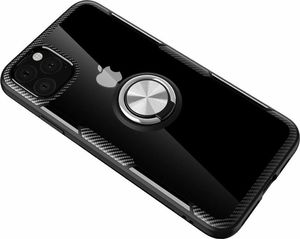 Etui Pancerne Clear Carbon Ring IPHONE 11 PRO MAX czarne uniwersalny 2