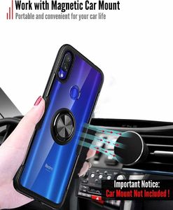 Etui Pancerne Clear Carbon Ring HUAWEI Y5 2019 czarne uniwersalny 6