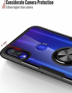 Etui Pancerne Clear Carbon Ring HUAWEI Y5 2019 czarne uniwersalny 7