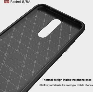 Etui Pancerne Carbon XIAOMI REDMI 8A czarne uniwersalny 4