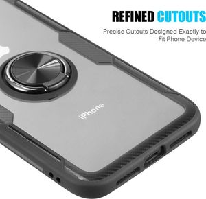 Etui Pancerne Clear Carbon Ring IPHONE 6 czarne uniwersalny 5