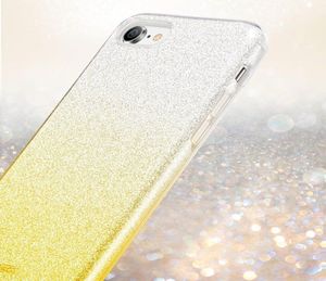 Etui Brokat Glitter NOKIA 4.2 srebrno-złote uniwersalny 4