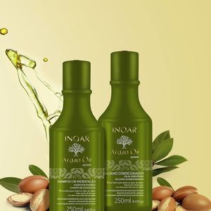 Inoar Drėkinantis plaukų priežiūros rinkinys su Argano aliejumi INOAR Argan Duo Kit: šampūnas 250 ml + kondicionierius 250 ml 2