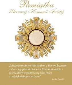 Olesiejuk Pamiątka Pierwszej Komunii Świętej (hostia) 1