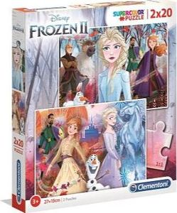 Clementoni Puzzle 2x20 Super kolor Frozen 2 1