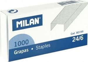 Milan Zszywki metalowe 24/6 1000szt MILAN 1