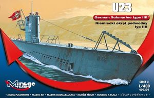 Mirage Okręt Podwodny U-23 typ IIB Niemiecki 1