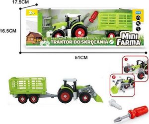 Artyk Mini Farma Traktor z przyczepą do skręcania 1