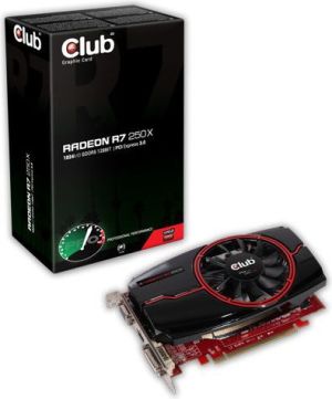 Karta graficzna Club 3D Radeon R7 250X 1GB DDR5 (128 bit) DVI, HDMI, DP (CGAX-R725X2) 3