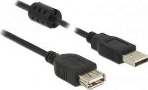 Kabel USB Delock USB-A - USB-A 1.5 m Czarny (84884) 1