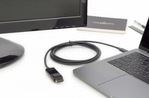 Kabel USB Digitus USB-C - DisplayPort Czarny (AK-300333-020-S) 3