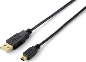Kabel USB Equip USB-A - miniUSB 3 m Czarny (128225) 1