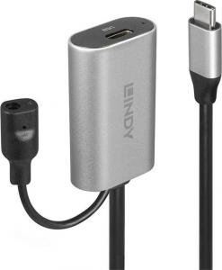 Kabel USB Lindy USB-C - USB-C 5 m Srebrny (43271) 1