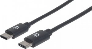 Kabel USB Manhattan USB-C - USB-C 1 m Czarny (353342) 2