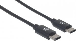 Kabel USB Manhattan USB-C - USB-C 1 m Czarny (353342) 3