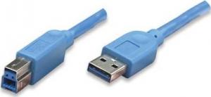 Kabel USB Techly USB-A - micro-B 1 m Niebieski (ICOC-U3-AB-10-BL) 1