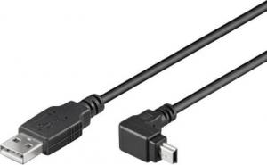 Kabel USB Techly USB-A - miniUSB 1.8 m Czarny (ICOC-MUSB-AA-018ANG) 1
