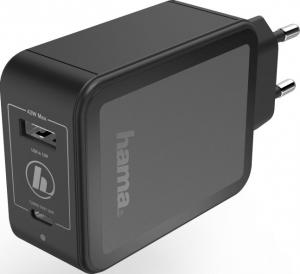 Ładowarka Hama 1x USB-A 1x USB-C 3 A (001833210000) 3