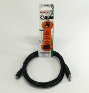 Kabel USB Logo USB-A - microUSB 2 m Czarny (9245) 5