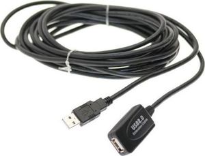 Kabel USB LAMA PLUS USB-A - USB-A 12 m Czarny 1