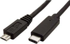 Kabel USB Neutralle USB-C - microUSB 1 m Czarny 1