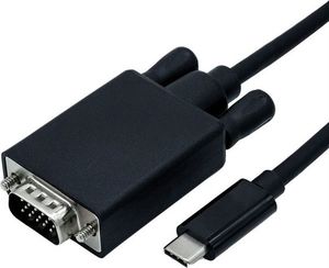 Kabel USB USB-C D-Sub (VGA), 2m, Czarny 1