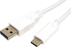 Kabel USB USB-A - USB-C 0.5 m Biały 1