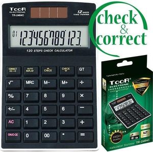 Kalkulator Toor Electronic Kalkulator biurowy 12-pozycyjny TR-2464C TOOR 1
