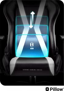 Fotel Diablo Chairs X-Horn King Size Czarno-Biały 9