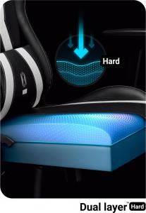 Fotel Diablo Chairs X-Horn King Size Czarno-Biały 12