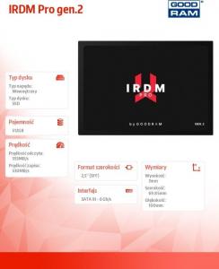 Dysk SSD GoodRam IRDM Pro 512 GB 2.5" SATA III (IRP-SSDPR-S25C-512) 2