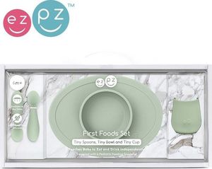 Ezpz Zestaw First Foods Set pastelowa zieleń 4