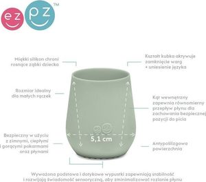 Ezpz Zestaw First Foods Set pastelowa zieleń 5